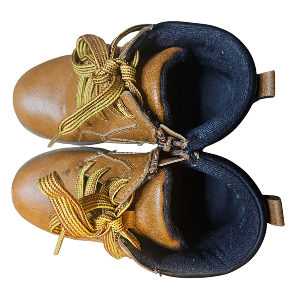 Carter's 11 Tan High-Top Faux Leather Boots - Picture 6 of 9